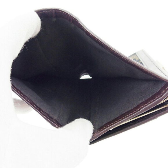 FENDI Gamaguchi Wallet Zucca Beige Canvas ~ Leather Authentic Used - Picture 7 of 10